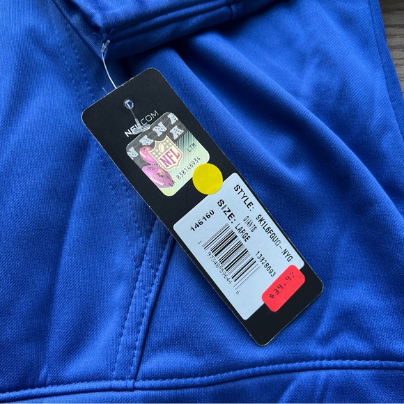 Womens New Era NFL Combine Hoodie Blue New York Giants - Picture 5 of 5